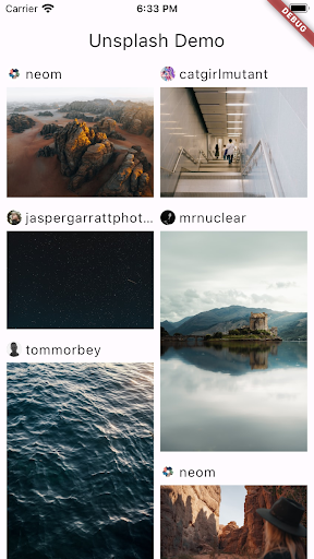 Unsplash App built on Flutter